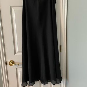 Long formal black evening skirt